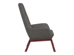 Sillón de relax de tela gris claro