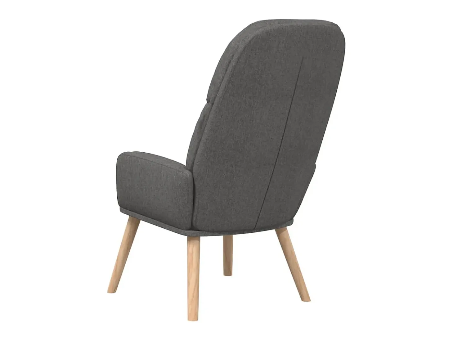 Sillón de relax de tela gris oscuro
