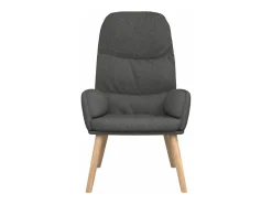 Sillón de relax de tela gris oscuro