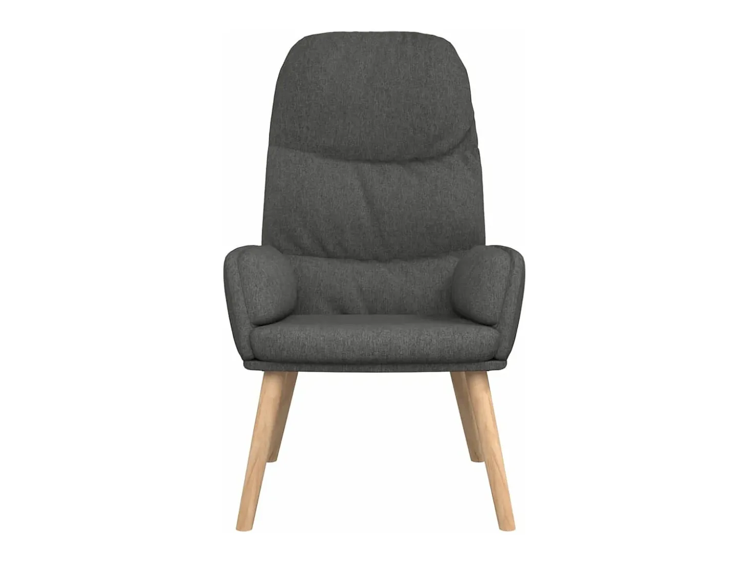 Sillón de relax de tela gris oscuro