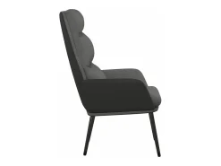 Sillón de relax de tela gris claro
