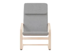 Sillón de relax de tela gris claro