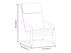 Sillón de relax de tela gris claro