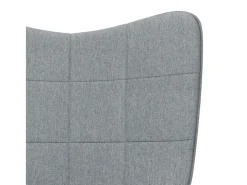 Sillón de relax de tela gris claro