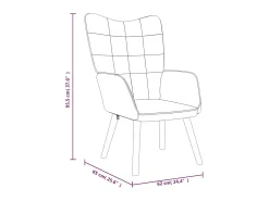 Sillón de relax de tela gris claro