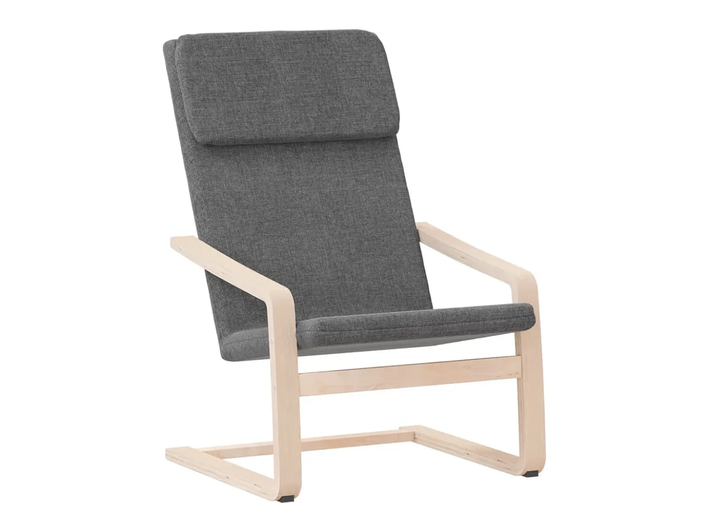 Sillón de relax de tela gris oscuro