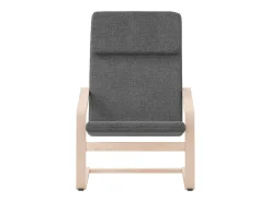 Sillón de relax de tela gris oscuro