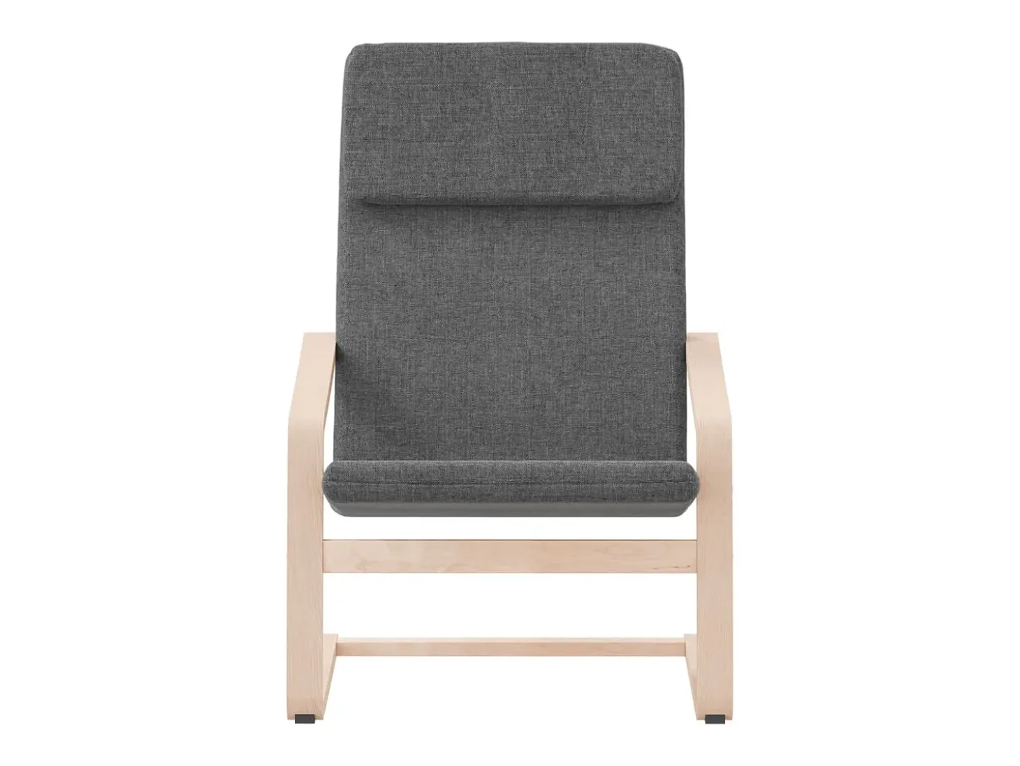 Sillón de relax de tela gris oscuro