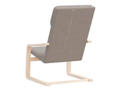 Sillón de relax de tela gris taupe