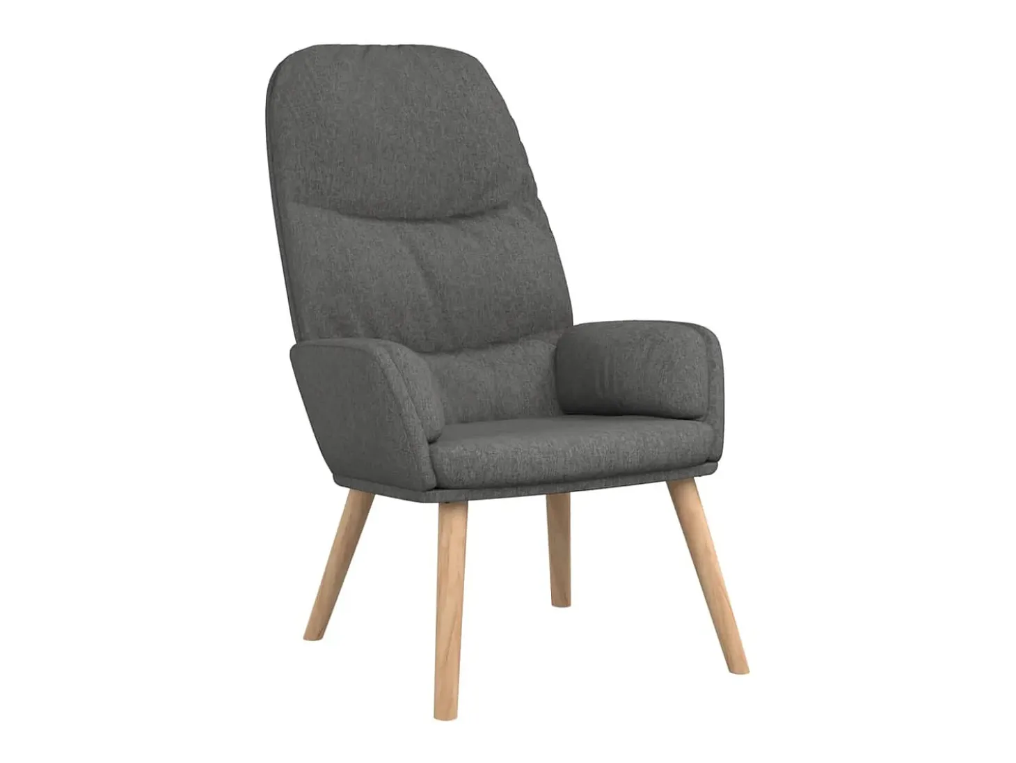 Sillón de relax de tela gris oscuro