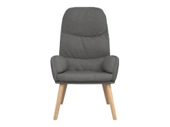 Sillón de relax de tela gris oscuro
