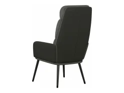 Sillón de relax de tela gris oscuro