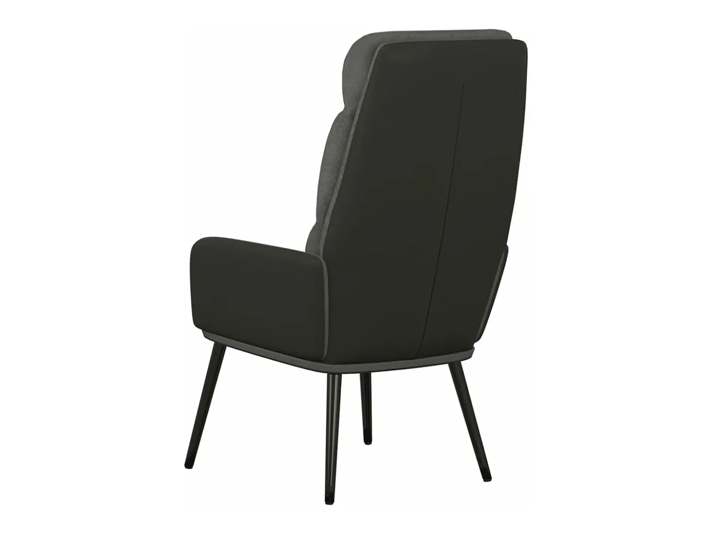 Sillón de relax de tela gris oscuro