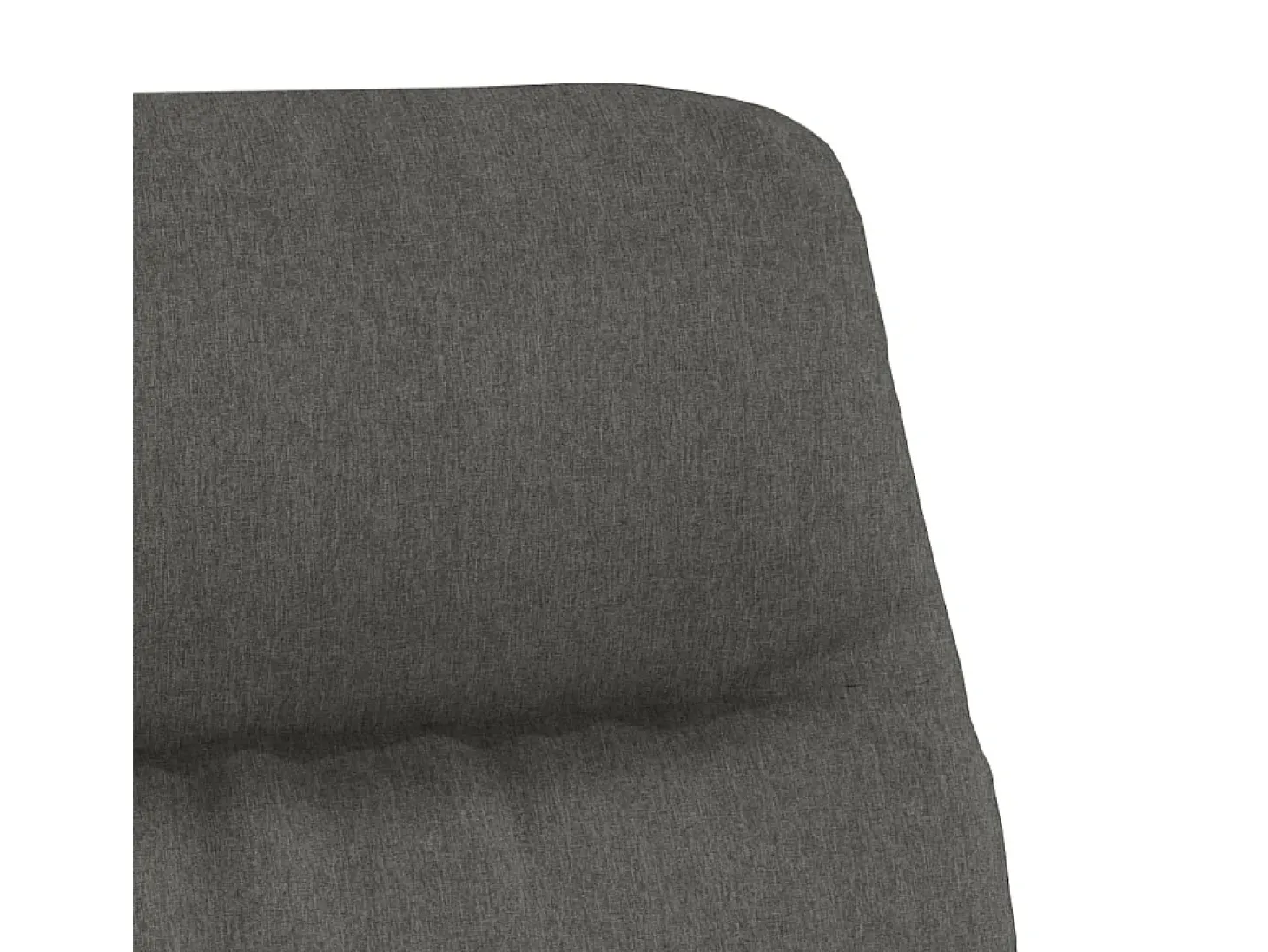 Sillón de relax de tela gris oscuro
