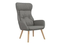 Sillón de relax de tela gris claro
