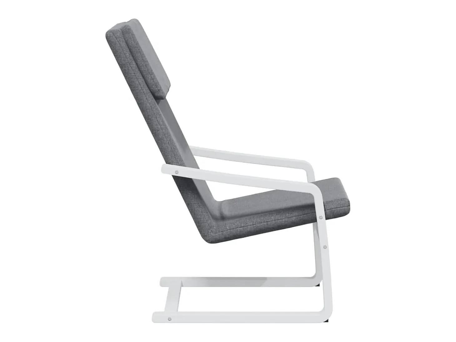 Sillón de relax de tela gris oscuro