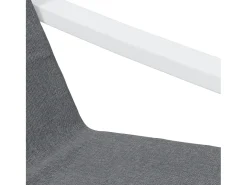 Sillón de relax de tela gris oscuro
