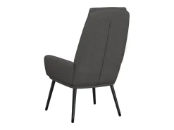 Sillón de relax de tela gris oscuro