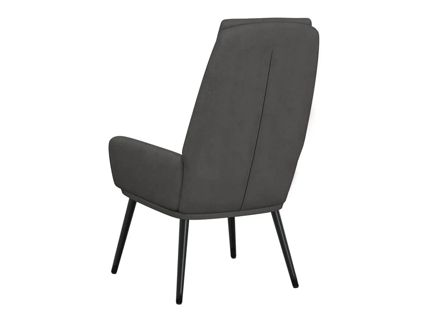 Sillón de relax de tela gris oscuro