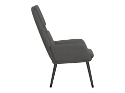 Sillón de relax de tela gris claro
