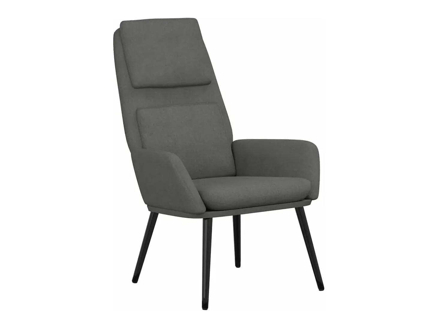 Sillón de relax de tela gris claro