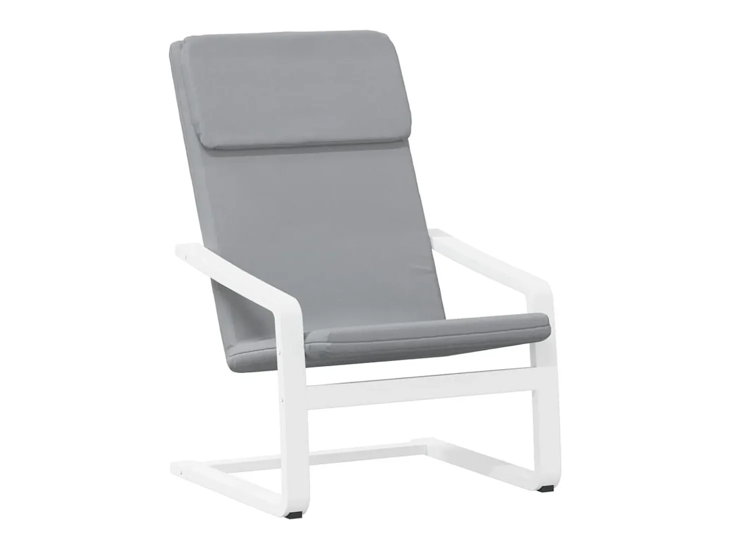 Sillón de relax de tela gris claro