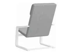 Sillón de relax de tela gris claro