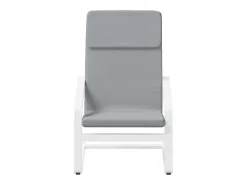 Sillón de relax de tela gris claro