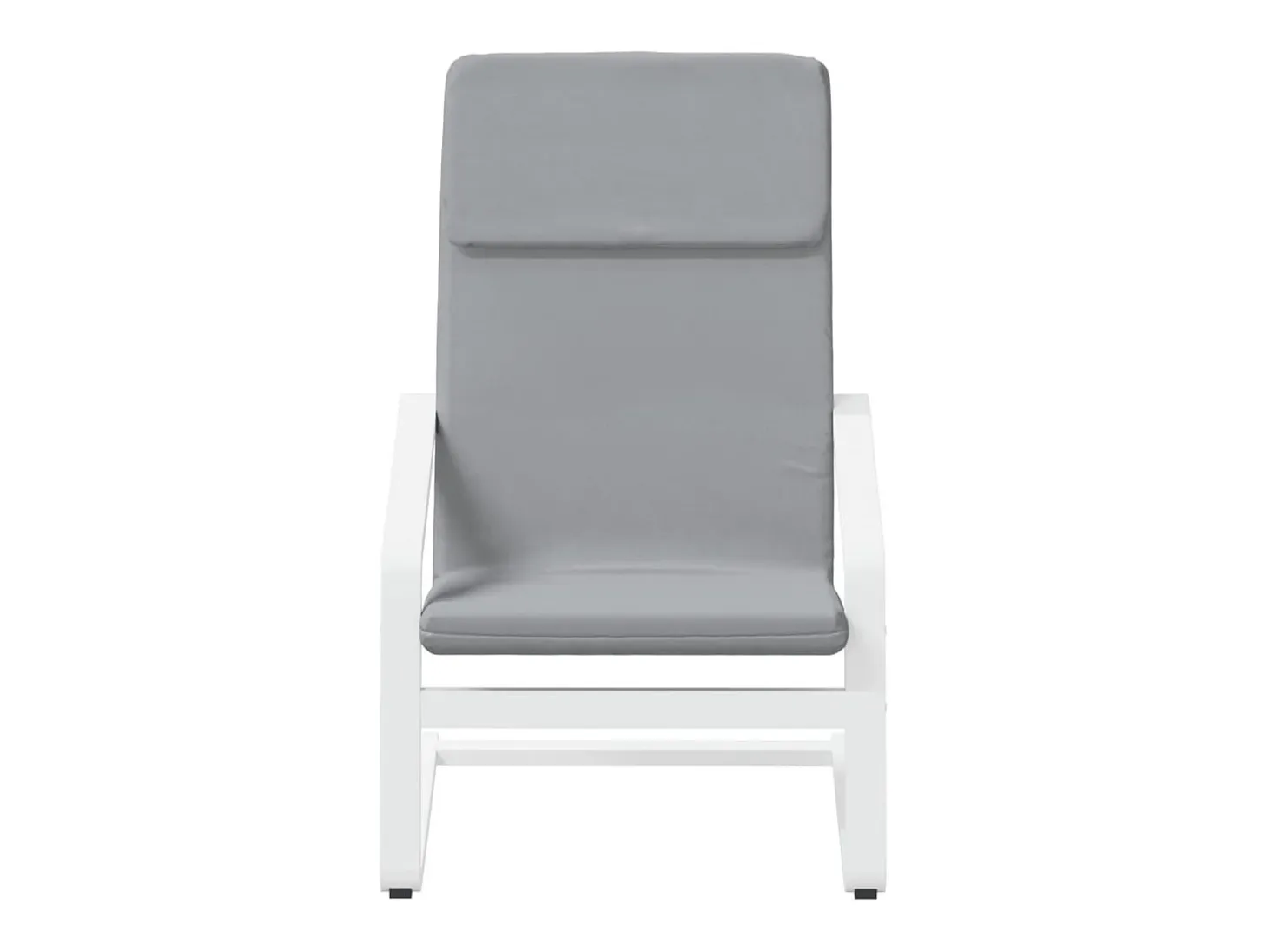 Sillón de relax de tela gris claro