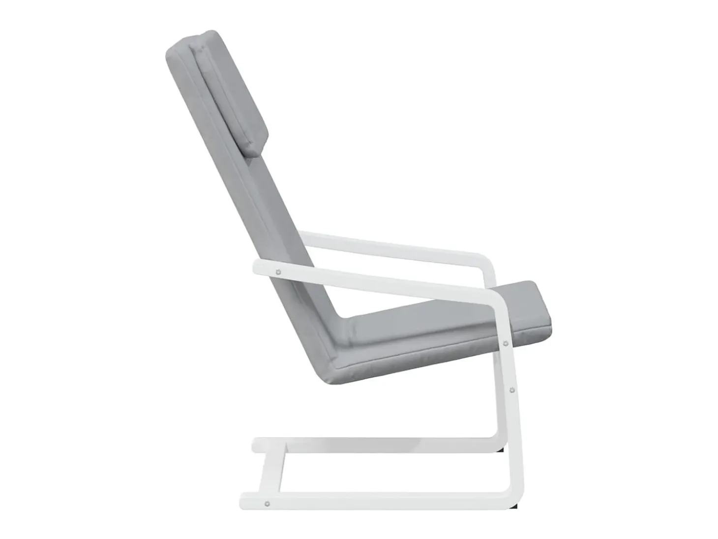Sillón de relax de tela gris claro
