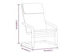 Sillón de relax de tela gris claro