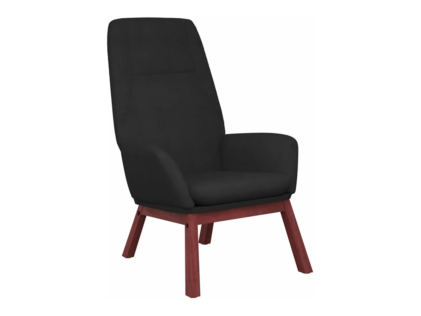 Sillón de relax de tela negro