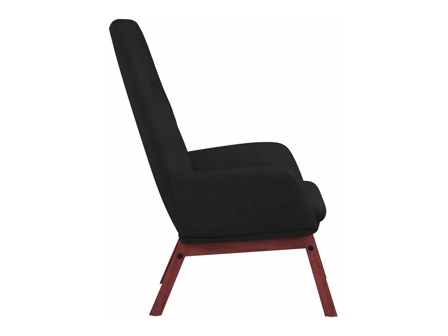 Sillón de relax de tela negro