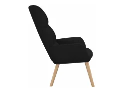 Sillón de relax de tela negro