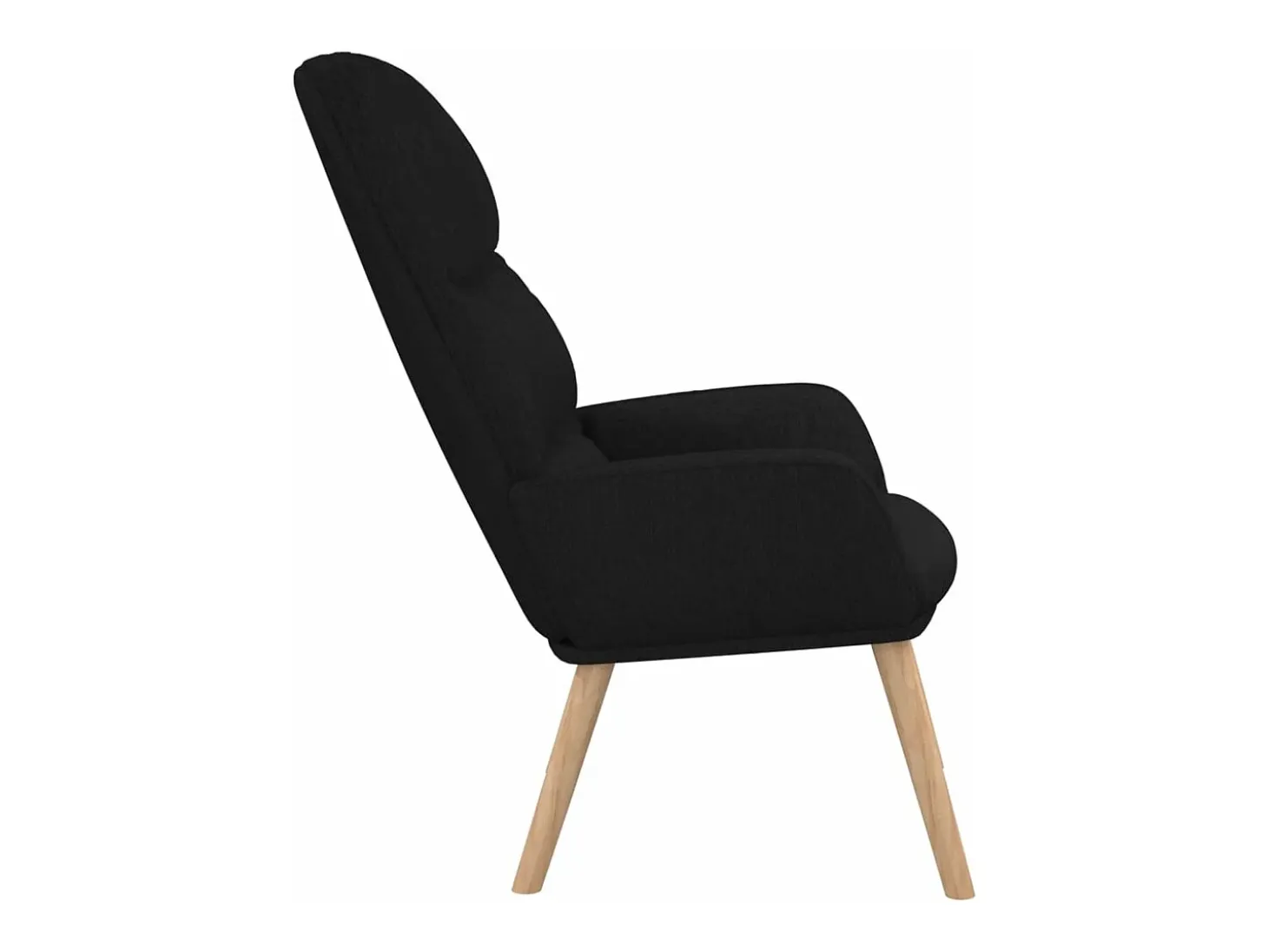 Sillón de relax de tela negro