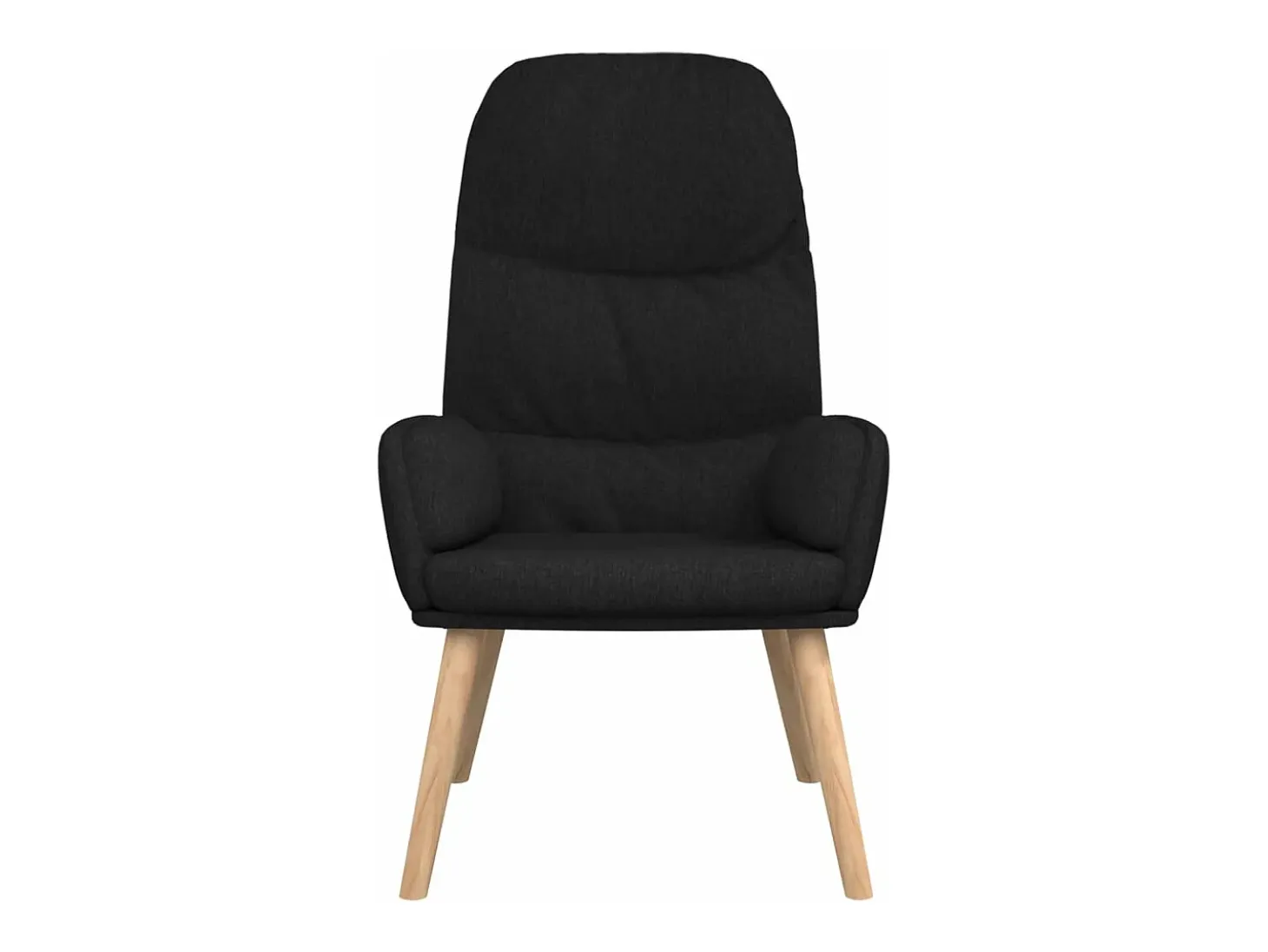 Sillón de relax de tela negro