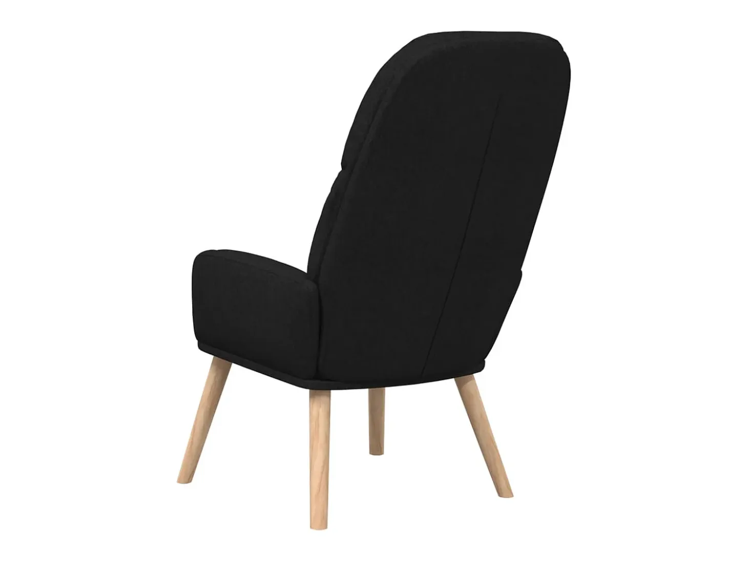 Sillón de relax de tela negro