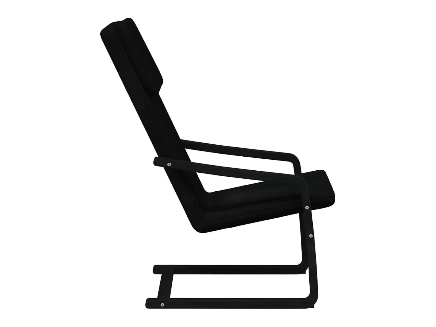 Sillón de relax de tela negro