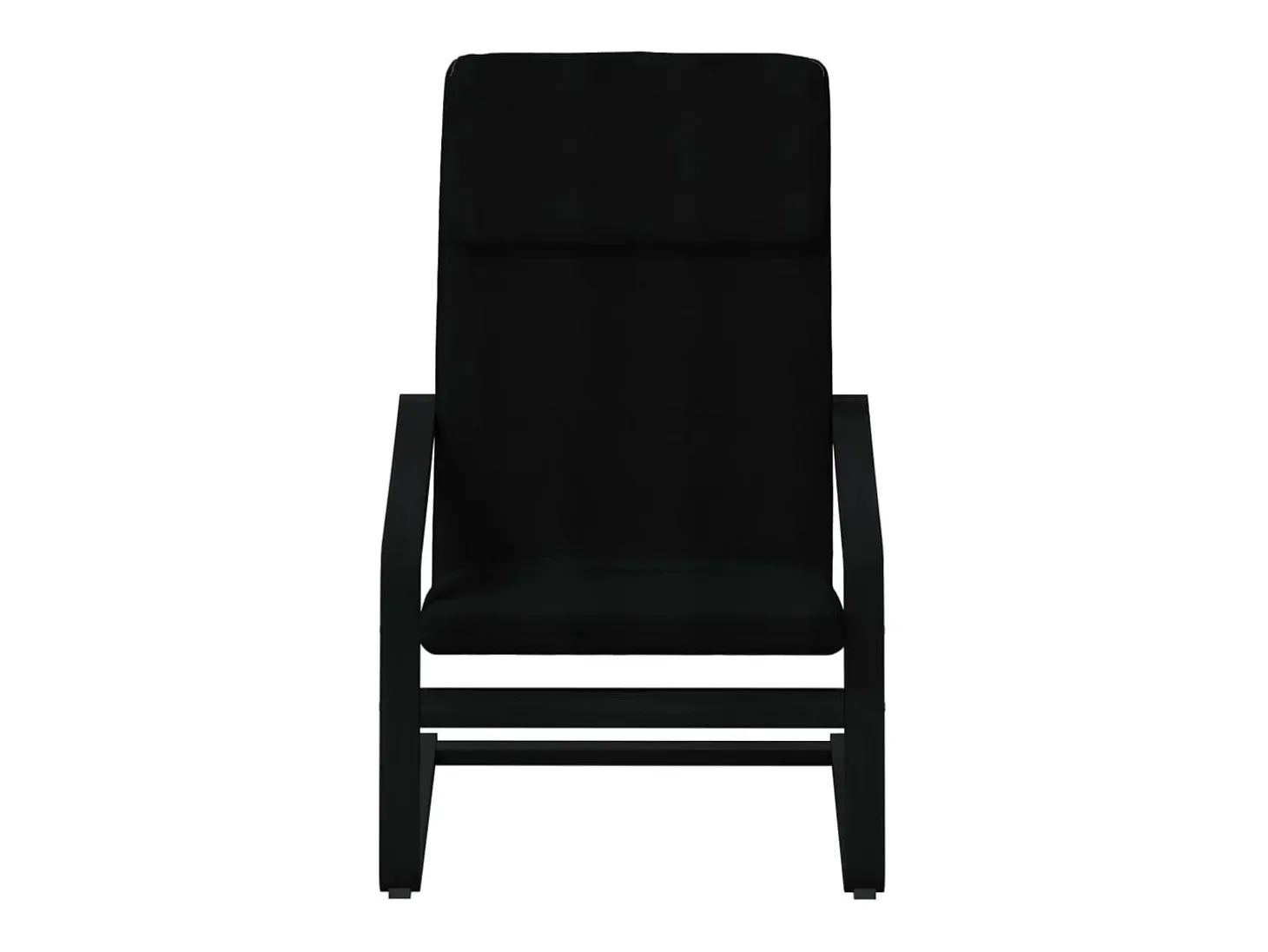 Sillón de relax de tela negro