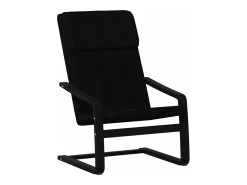 Sillón de relax de tela negro