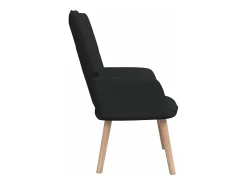 Sillón de relax de tela negro