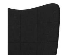 Sillón de relax de tela negro