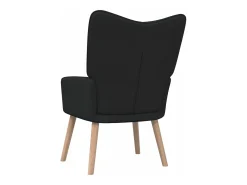 Sillón de relax de tela negro