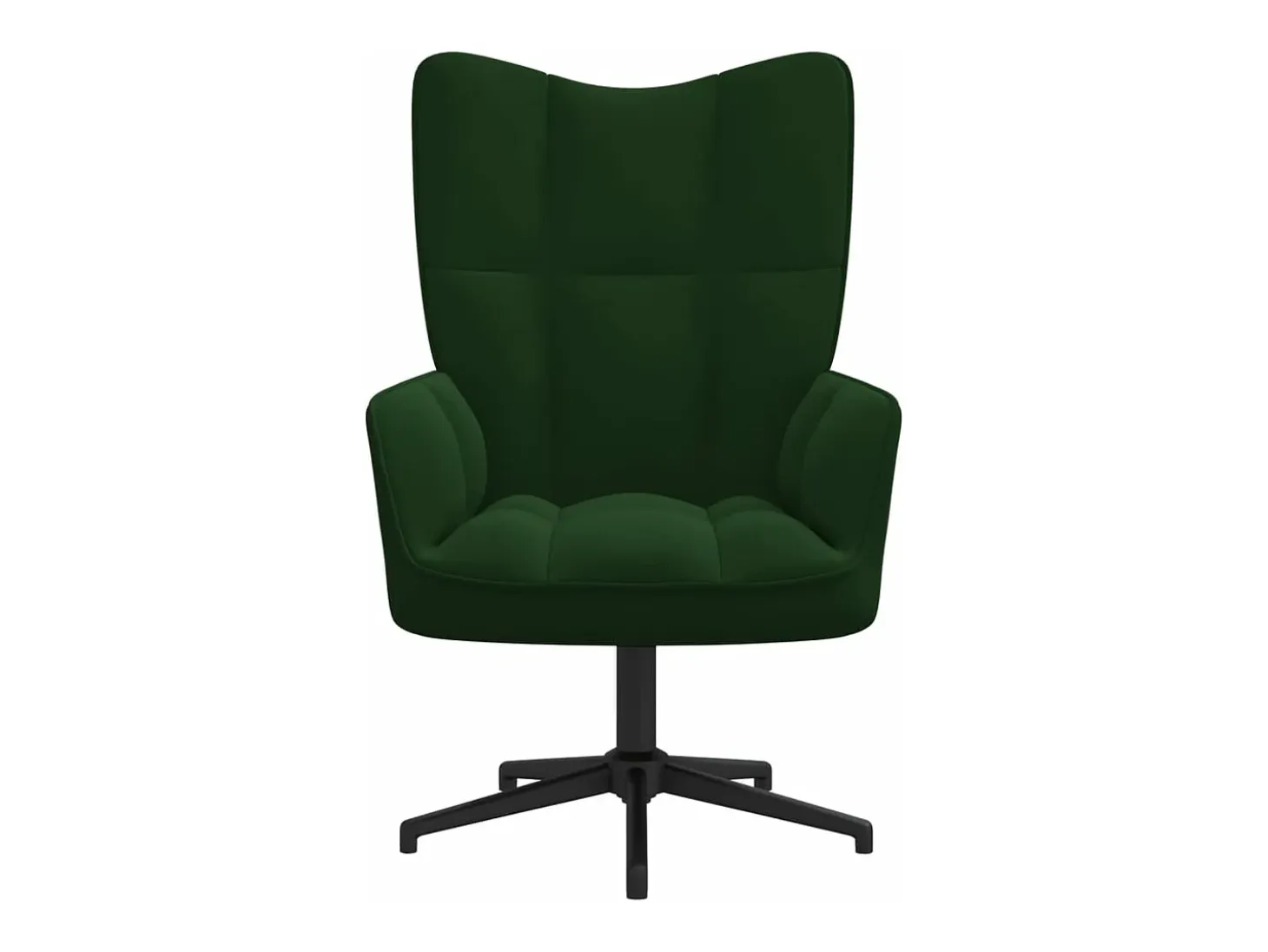 Sillón de relax de terciopelo verde oscuro