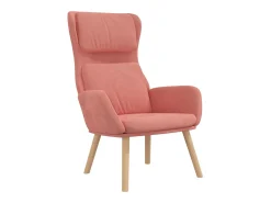Sillón de relax de terciopelo rosa