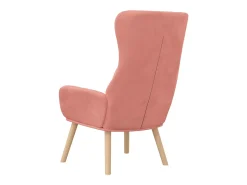Sillón de relax de terciopelo rosa