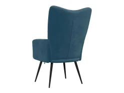 Sillón de relax de terciopelo azul