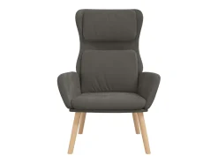 Sillón de relax de terciopelo gris oscuro