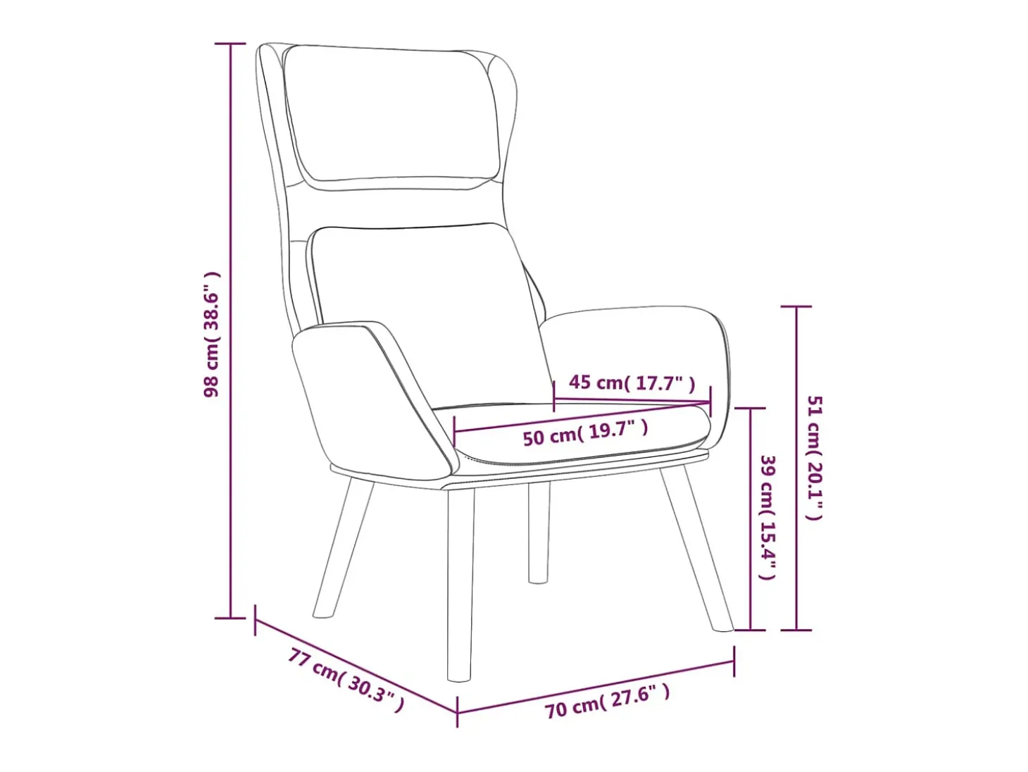 Sillón de relax de terciopelo gris oscuro