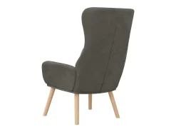 Sillón de relax de terciopelo gris oscuro